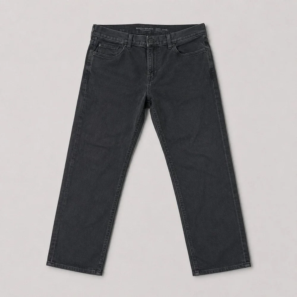 Banana Republic Traveler Slim Fit Jeans Mens 33x30 Gray Stretch Casual Pants
